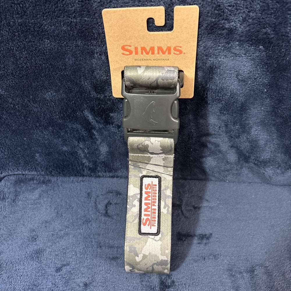 New Simms 2" Wading Belt - Simms Regiment Camo Olive Drab Fits 30"-50"